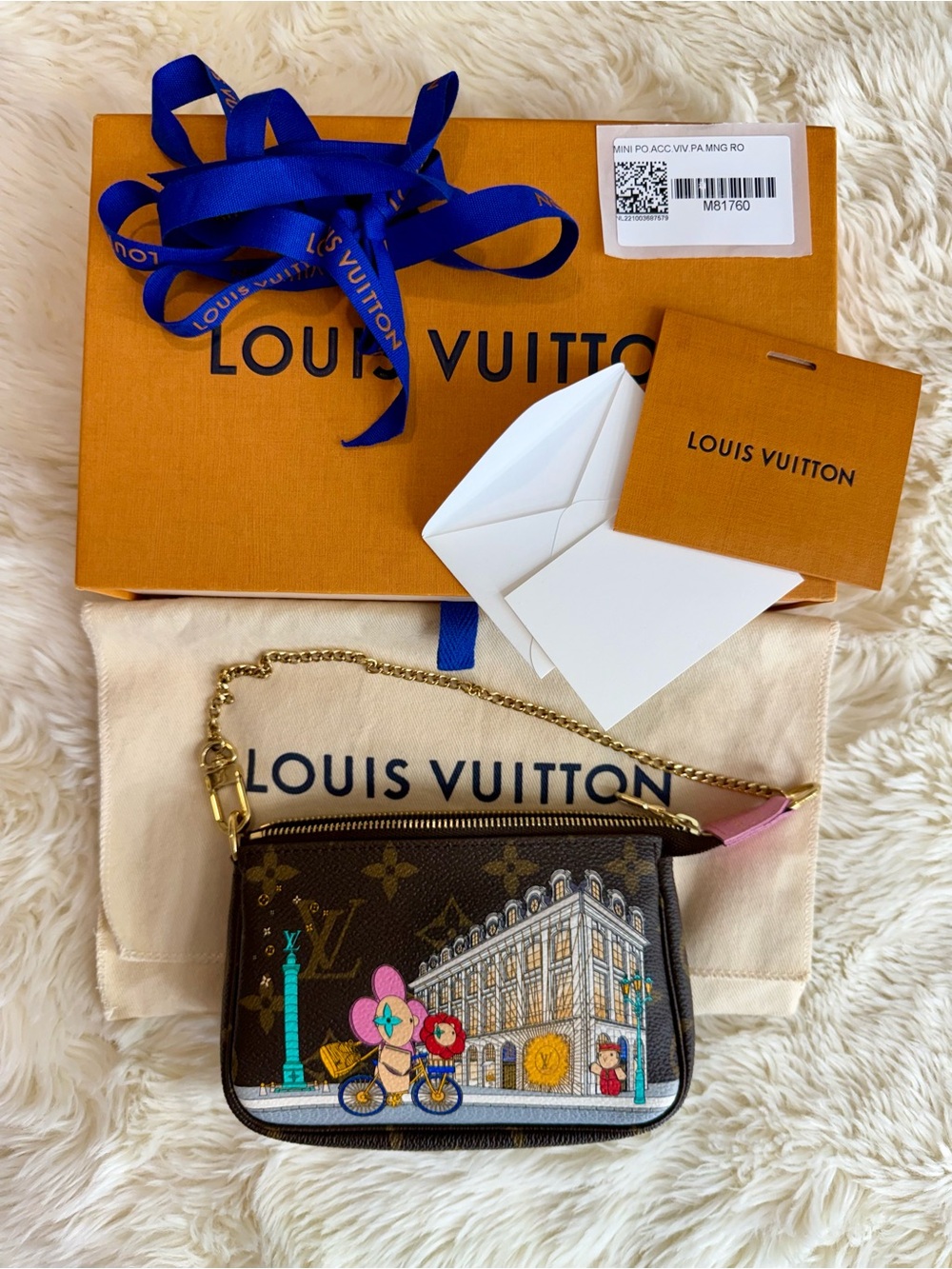 Louis Vuitton Limited Holiday Christmas Mini Pochette & Notebook Vivienne Paris - Picture 2 of 16